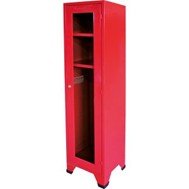 GABINETE ROJO P/1 TRAJE DE BOMBERO 40 X 45 X 180 CM