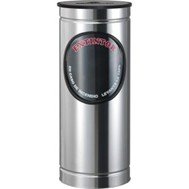 PORTAEXTINTOR CILÍNDRICO INOXIDABLE ESPEJO PARA C02 5 LB
