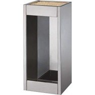 PORTAEXTINTOR CUADRADO INOXIDABLE PULIDO PARA PQS 4.5 A 6 KG