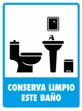 Conserva Limpio este Baño