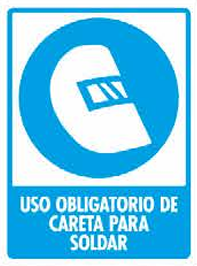 Uso Obligatorio de Careta para Soldar