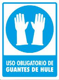 Uso Obligatorio de Guantes de Hule