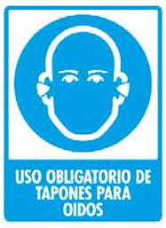 Uso Obligatorio de Tapones para Oídos
