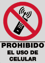 Prohibido el uso de Celular