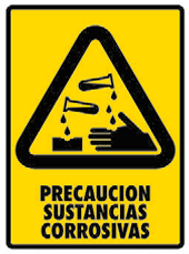 Precaución Sustancias Corrosivas