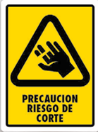 Precaución Riesgo de Corte