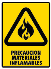 Precaución Materiales Inflamables