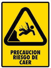 Precaución Riesgo de Caer