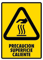 Precaución Superficie Caliente