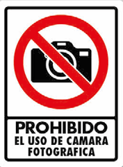 Prohibido Camaras