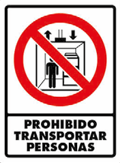 Prohibido Transportar Personas