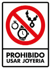 Prohibido Usar Joyería
