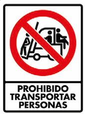 Prohibido Transportar Personas